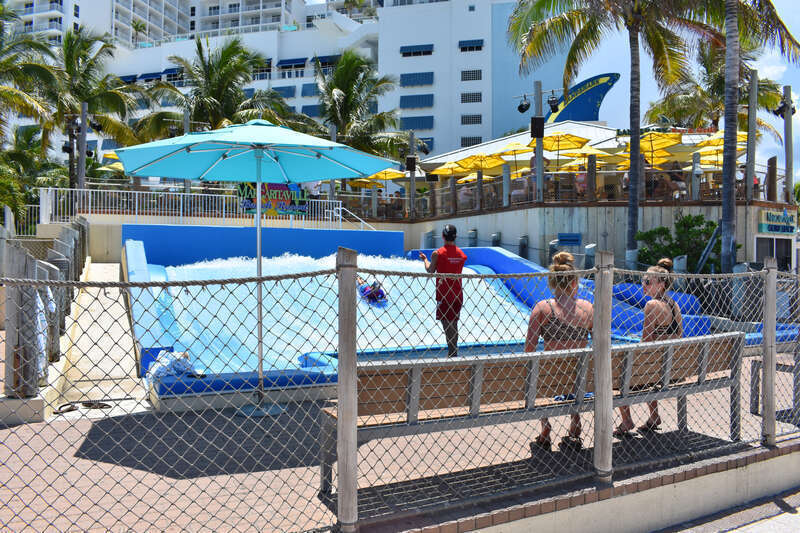 The flowrider at Hollywood Beach