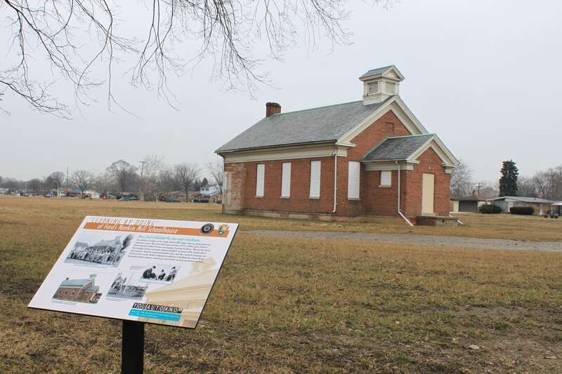 Ford's Nankin Mill Schoolhouse, (1937), Farmington Road &amp;amp; Ann Arbor Trail, Westland, Michigan