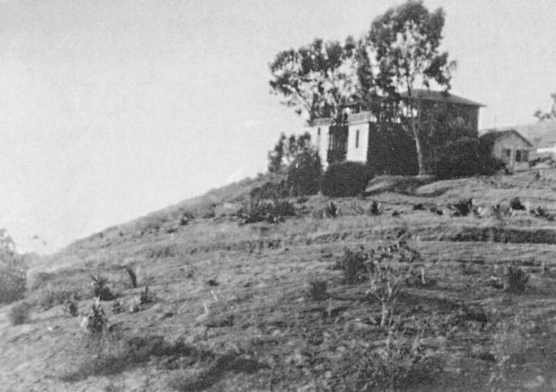 Franceschi mansion, otherwise known as &quot;Montarioso&quot; (i.e. airy mountain) on Mission Ridge in Santa Barbara, California (today the site of the municipally-owned &quot;Franceschi Park&quot;).  Originally constructed in &quot;Craftsman&quot; style in 1905, the house was