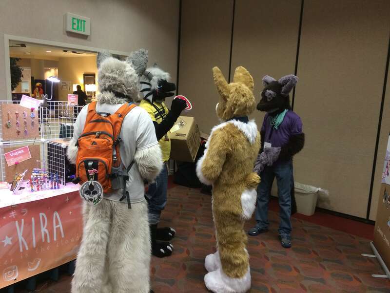 Furry Unlocked 2015, fursuiters, Saturday, October 31, 2015, Salt Lake City, UT