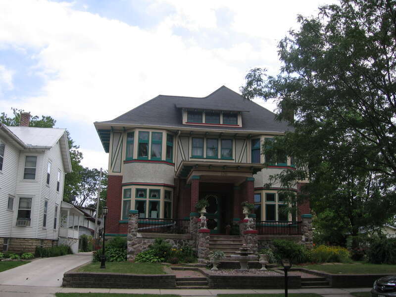 For use in Fond du Lac County and city articles. The front of the George and Mary Agnes Dana house in Fond du Lac, WI
