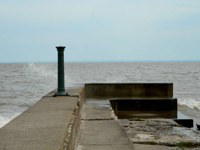 Glensheen's pier is a dramatic site to behold.