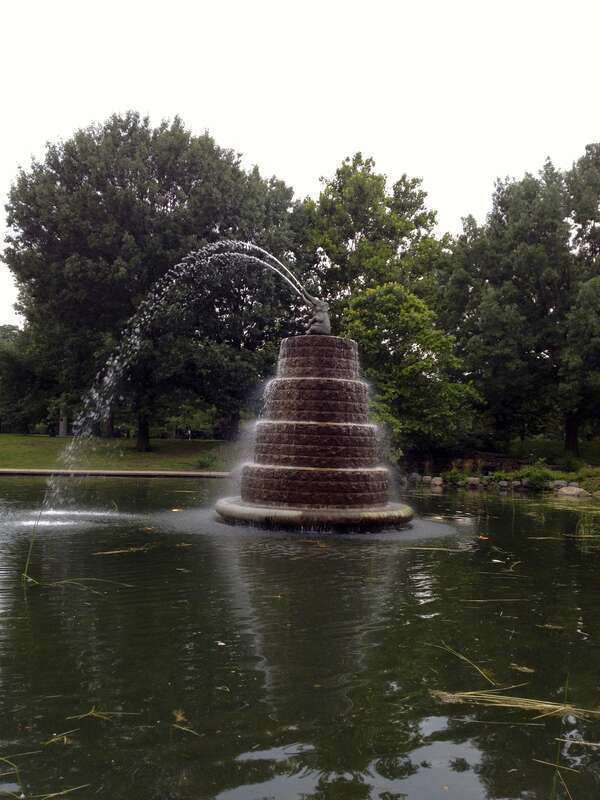 The Goodale Park elephant fountain
