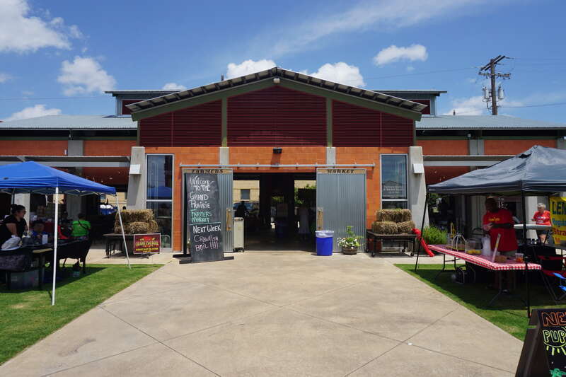 The Grand Prairie Farmers Market in Grand Prairie, Texas (United States).