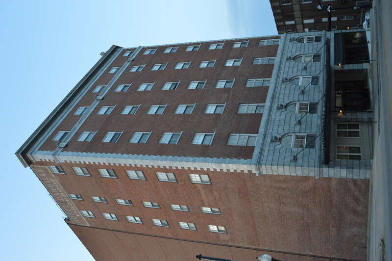 Front of the Hotel Danville, located at 600 Main Street in downtown Danville, Virginia, United States.  Built in 1927, it is listed on the National Register of Historic Places, and it is part of a Register-listed historic district, the Downtown