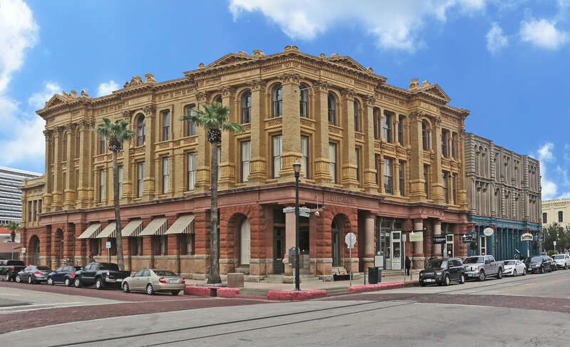 Four decades after joining in partnership, George Ball, John Henry Hutchings, and John Sealy employed prominent Galveston architect Nicholas J. Clayton to design office buildings for their Ball, Hutchings &amp;amp; Co. commission and banking operations.