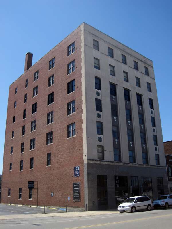 The I&amp;amp;M Building in South Bend, IN (1929). It is one of the few Art Deco buildings in South Bend. It was designed by Austin &amp;amp; Shambleau for the Indiana &amp;amp; Michigan Electric Company.