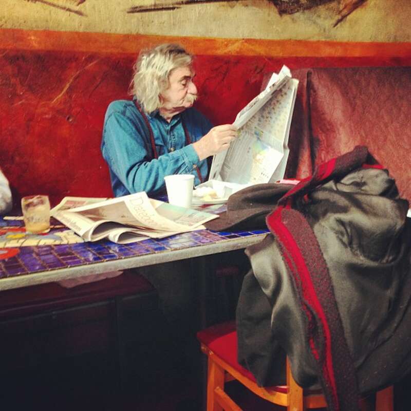 Jack Hirschman at Caffe Trieste