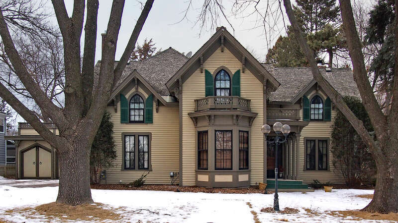 Jonathan Taylor Grimes House, 4200 W 44th St, Edina, Minnesota, USA.  Viewed from the south-southeast.





This is an image of a place or building that is listed on the National Register of Historic Places in the United States of America. Its