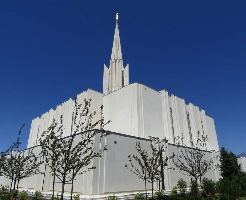 LDS temple in South Jordan, Utah.