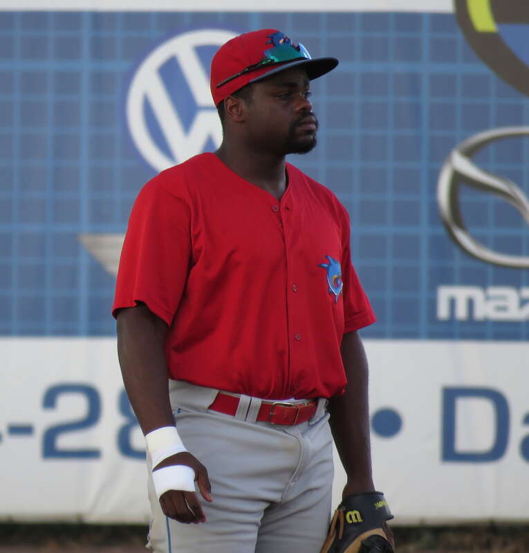 Tobias in the outfield