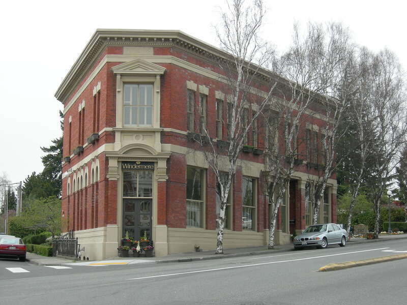 Joshua Sears Building, Kirkland, Washington, listed in the National Register of Historic Places. At the corner of 7th and Market (Picadilly and Market at the time it was built in 1891).