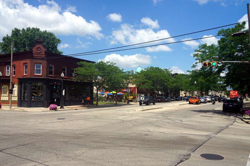 Seventh Avenue in Kenosha, Wisconsin (United States).