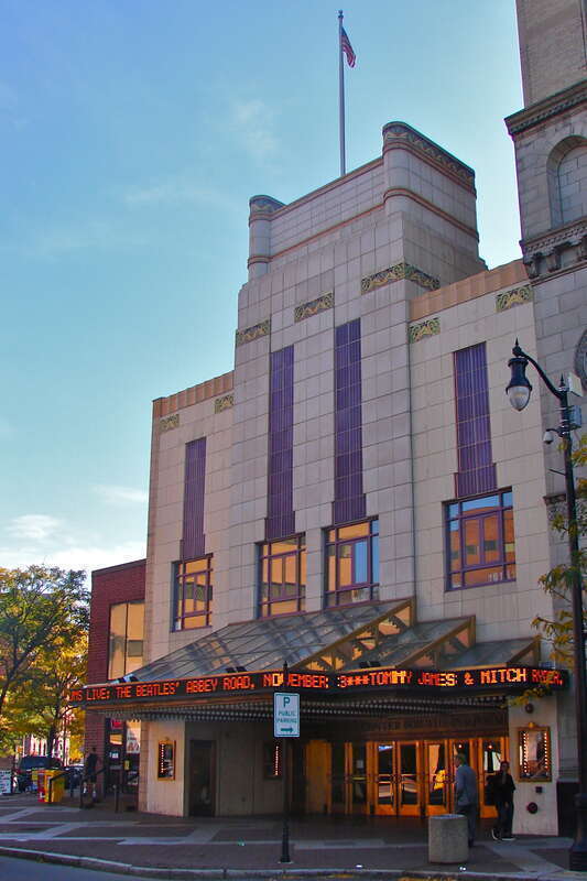 Comerford Theater, now known as the Kirby Center, on the NRHP since December 3, 1980. At 71 Public Square, Wilkes-Barre, Luzerne County, Pennsylvania.