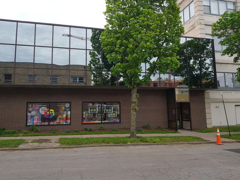 LGBTQ Resource Center at 100 College Avenue in Rochester, New York.