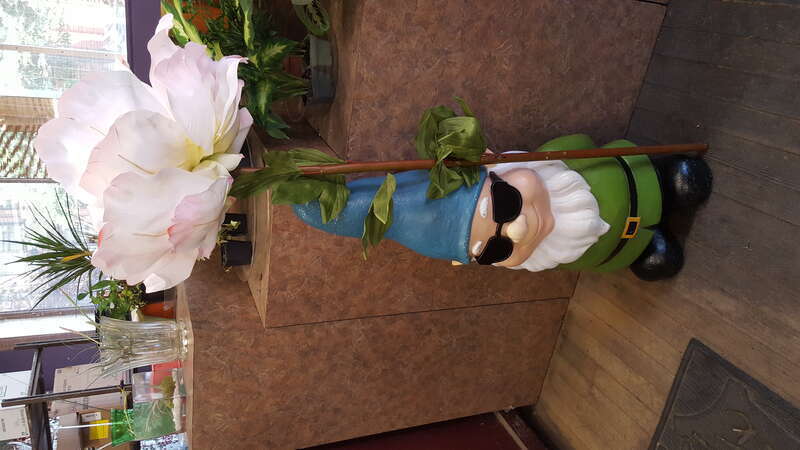 The Capital District Tourism Gnome visited the Lark Street Flower Market in Center Square, a neighborhood in Albany, New York near Washington Park.