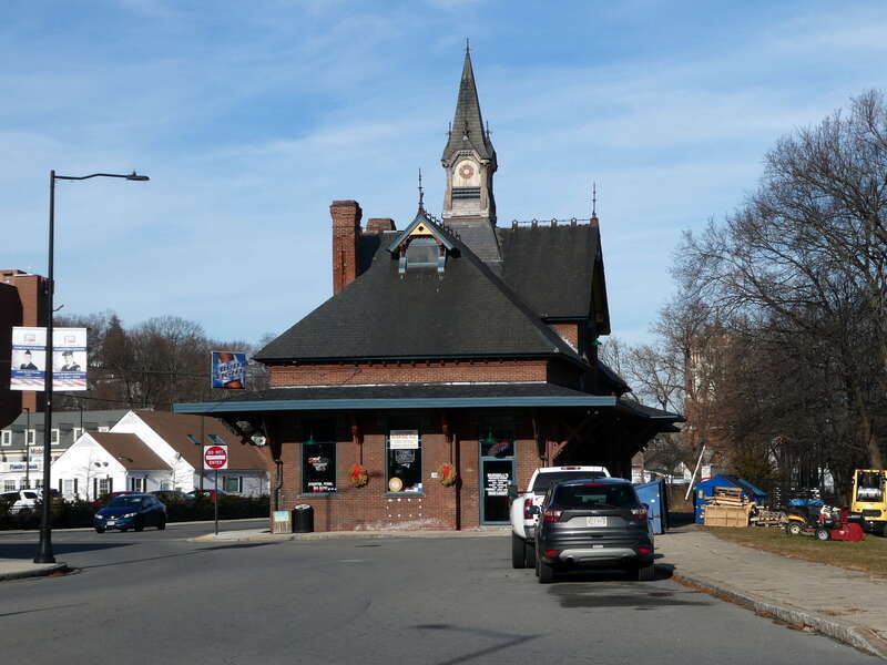 The former Leominster station in December 2023