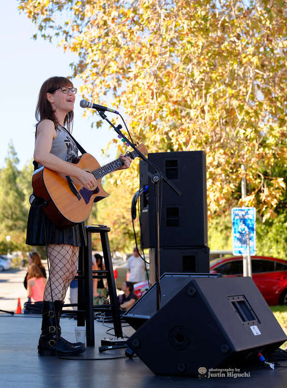 Lisa Loeb performing at &quot;Spokes In The Oaks&quot; in Thousand Oaks California on Saturday October 31st, 2015. This was the city's inaugural Open Street Festival. Brooke White opened for Lisa.
