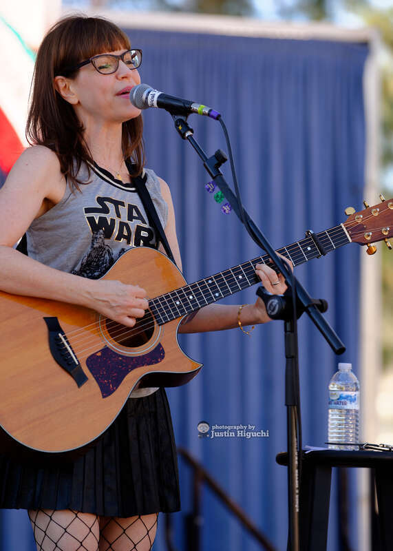 Lisa Loeb performing at &quot;Spokes In The Oaks&quot; in Thousand Oaks California on Saturday October 31st, 2015. This was the city's inaugural Open Street Festival. Brooke White opened for Lisa.