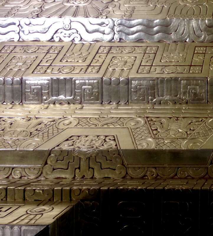 Art deco ceiling in the lobby of 450 Sutter building, San Francisco