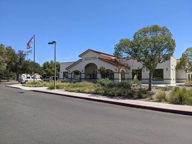 This is one of the park buildings at Poway Community Park, in Poway, San Diego County, California, USA.
