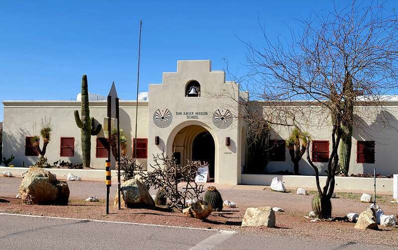 Mission school at Mission San Xavier del Bac, Arizona. Photo by Jim Heaphy.