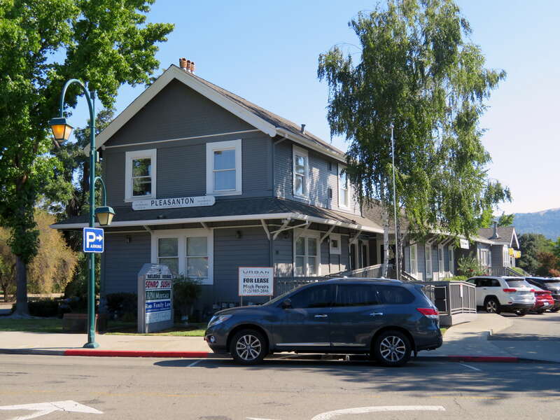 The former Pleasanton station in July 2018
