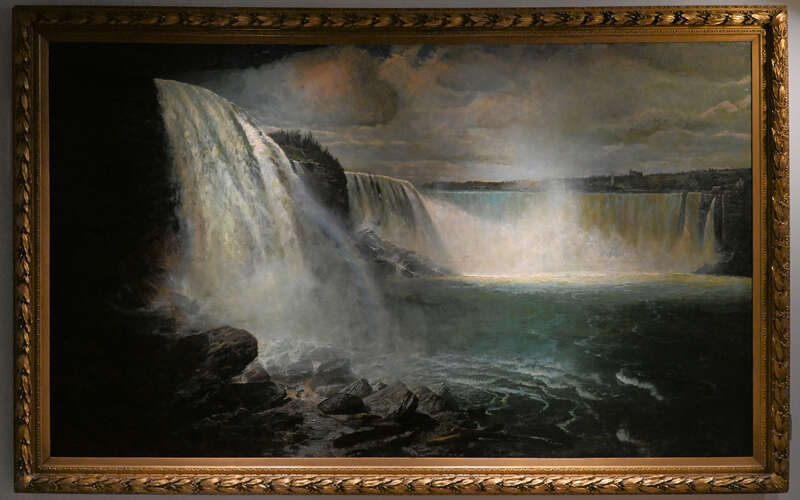 A 1903 painting that is one of an extensive collection of Gilbert Munger paintings at the Tweed Gallery at the University of Minnesota Duluth.