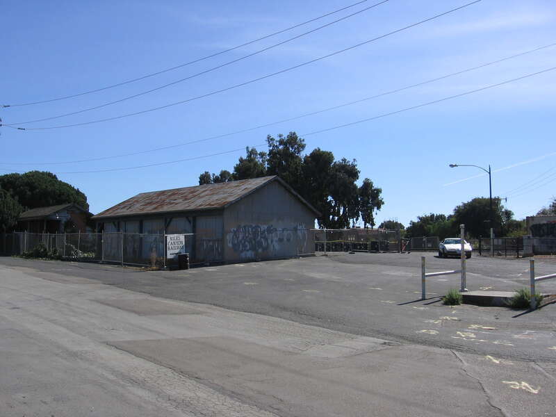 The Niles boarding platform of the Niles Canyon Railway in Fremont, California, USA.