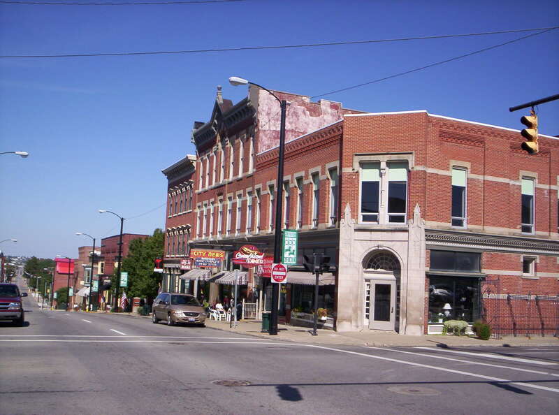 North Main and East 4th Streets in the Historic Carrousel District