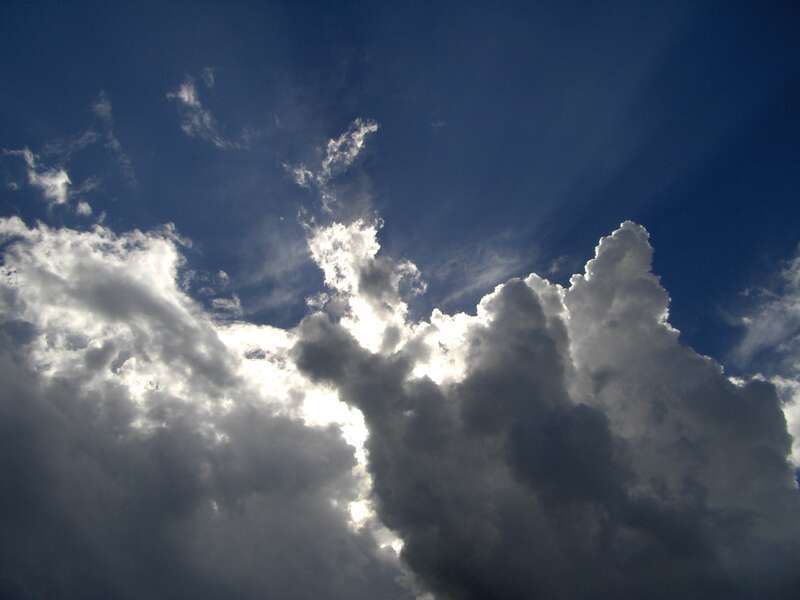 Nuages au dessus de la plage. Clouds over Hollywood Beach, Florida,USA.