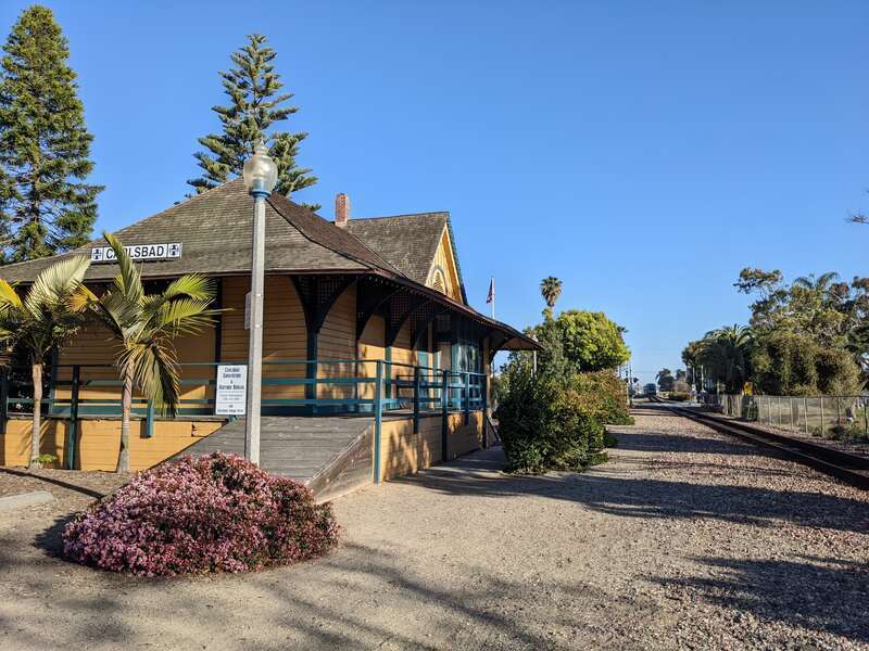 Old railroad station Carlsbad Village