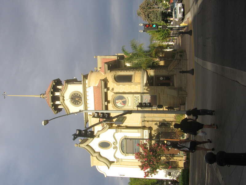 The original Gilroy City Hall. built in 1905. 7400 Monterey Street. Gilroy, California, United States.  It now serves as a restaurant.