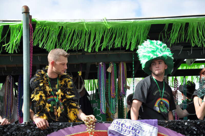 Saint Patrick's Day celebrations in Old Metairie, Louisiana.