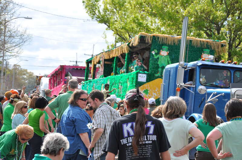 Saint Patrick's Day celebrations in Old Metairie, Louisiana.
