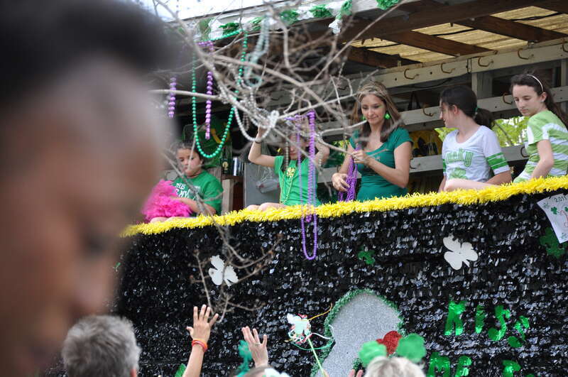 Saint Patrick's Day celebrations in Old Metairie, Louisiana.