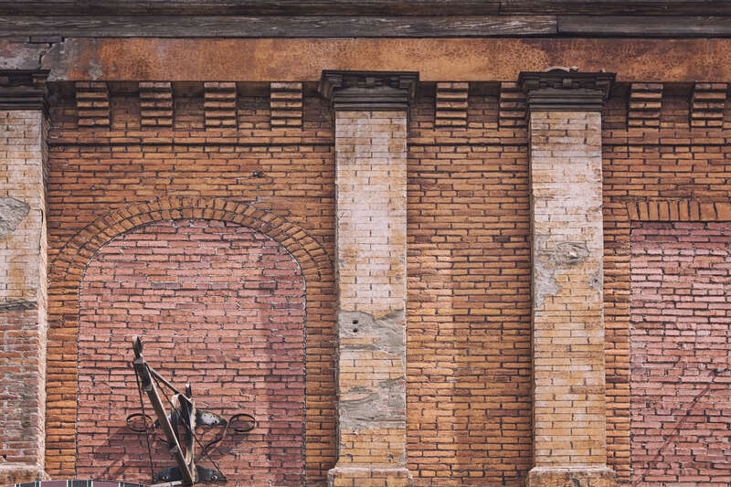Old North Yakima Historic District — Switzer's Opera House — Part of the western wall.