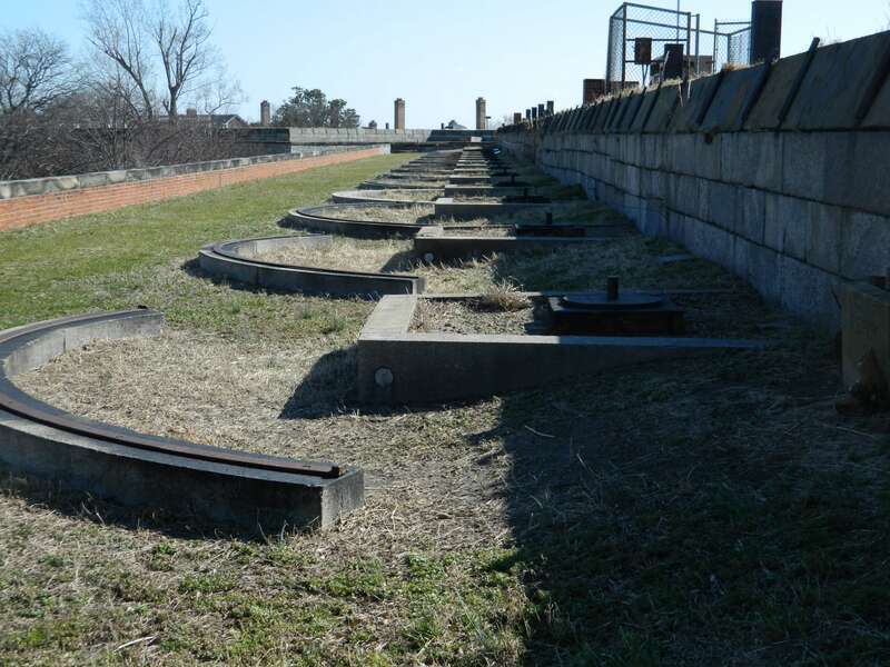 Old artillery placements on the fortress ramparts