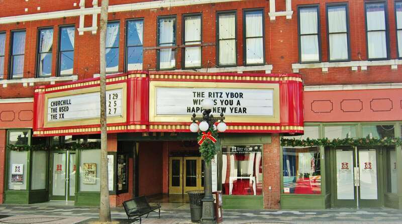 Old time Movies theater, Ybor City, Tampa. Cinéma à l'encienne
