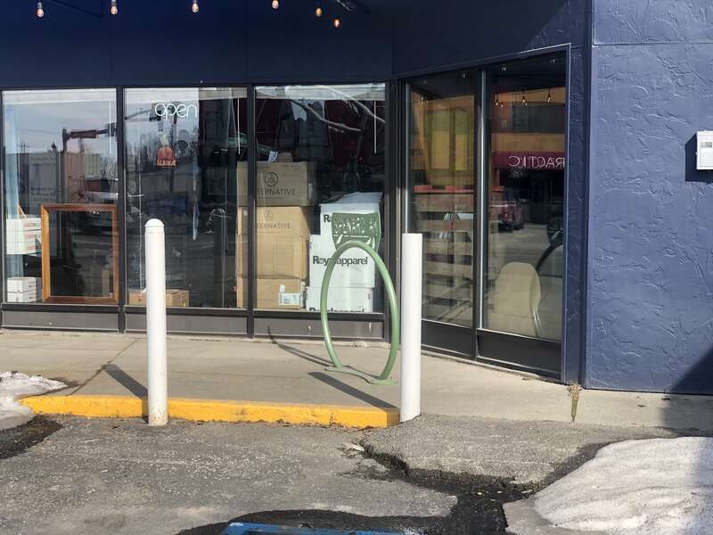Bike parking in Anchorage, AK, USA