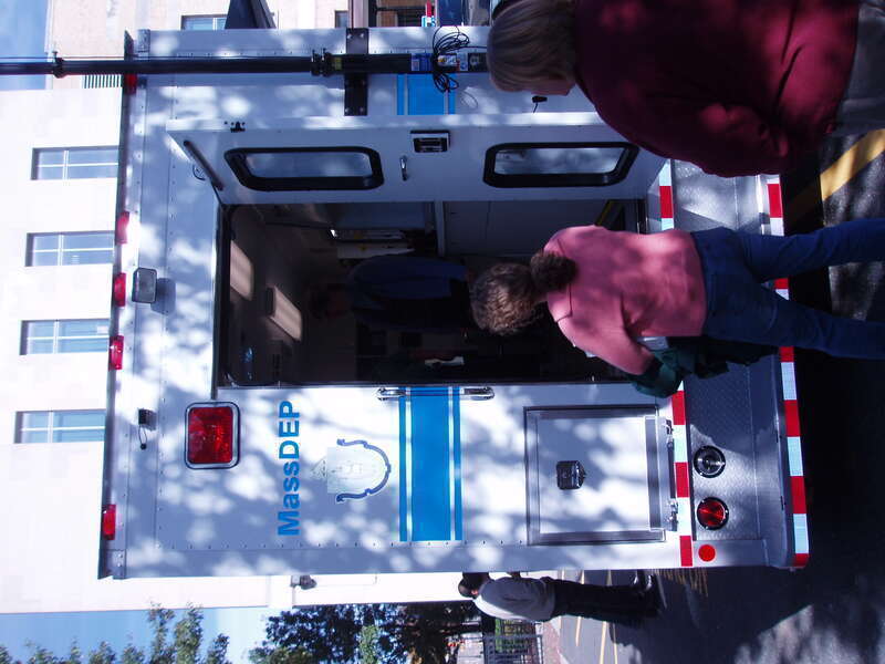 Photographs of the MassDEP F.A.S.T. Vehicle: &quot;Field Assessment and Support Team&quot; (a mobile laboratory)

(Photos taken at a demonstration of the vehicle and equipment at the MassDEP Western Regional Office in Springfield, Massachusetts.