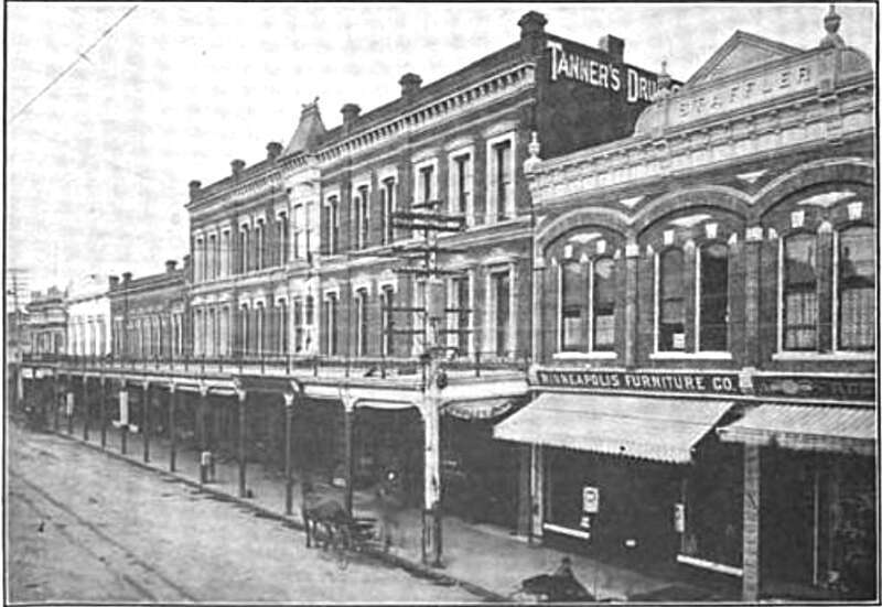 A 1903 view of Pacific Avenue near Cooper Street in Santa Cruz, California.