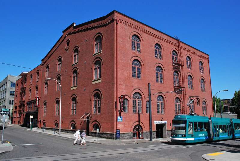 The historic Pacific Coast Biscuit Company Building (built ca. 1891) at 1101-1129 Northwest Davis Street in Portland, Oregon, United States, is listed on the US National Register of Historic Places (NRHP). (NRHP reference number 98000212).  In this