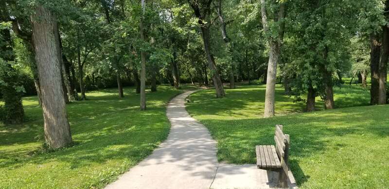 Path in Mill Race Park.