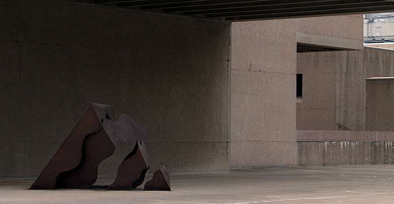 Penny Kaplan's 1977 &quot;Fallen Pyramid&quot; at the Everson Museum of Art (Syracuse, NY)