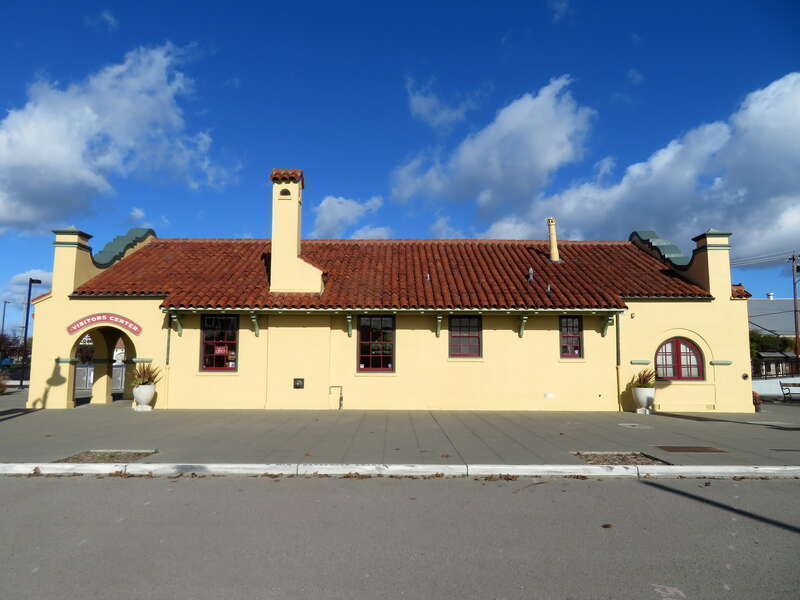 The former Petaluma station in December 2019