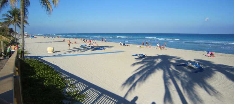 Plage de Hollywood en Floride. - Hollywood Beach, Florida,USA