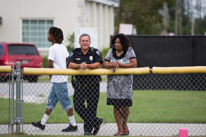 The Powder Puff League is another initiative sponsored by the Police and Recreation Department in conjunction with the Police’s Cops Athletic Program. Teams are coached by NCPD Officers who were former football players in high school and