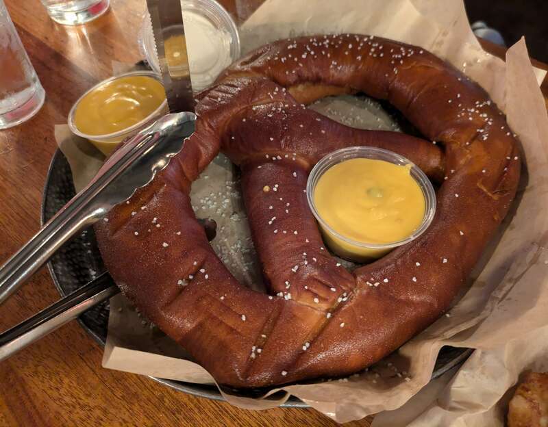 Pretzel from Würst Bier Hall in Fargo, North Dakota, United States.