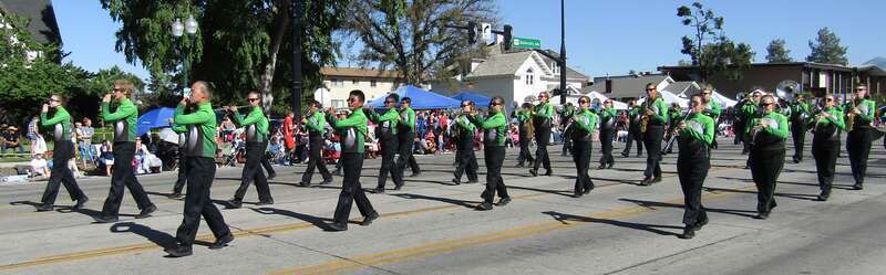 Provo High School marching band in the Freedom Festival Grand Parade.